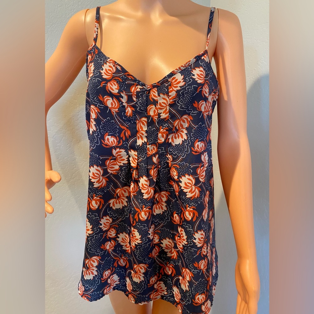 Nine Bird Large Floral Spaghetti Strap Top Women's